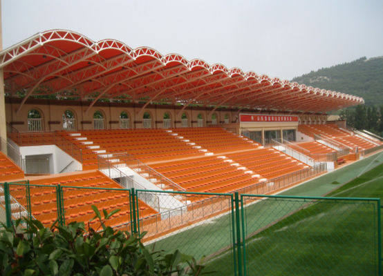 গুণ  Q355B / Q235B  Customized Steel Space Frame Structure Building Sport Stand কারখানা