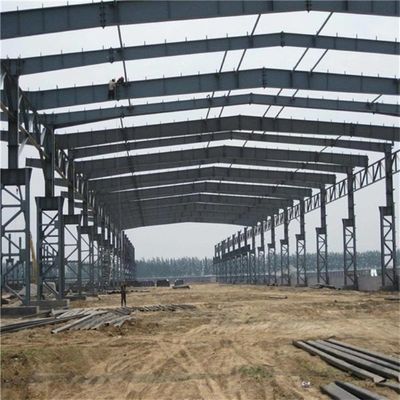 Q235 / Q355 স্টিল স্ট্রাকচার ওয়ার্কশপ প্রিফেব্রিকেটেড স্টিল ফ্রেম বিল্ডিং