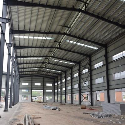 Q235 / Q355 স্টিল স্ট্রাকচার ওয়ার্কশপ প্রিফেব্রিকেটেড স্টিল ফ্রেম বিল্ডিং