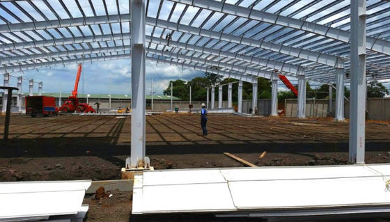 প্রিফ্যাব পোর্টাল ফ্রেম ইস্পাত কাঠামো বিল্ডিং গুদাম জিবি স্ট্যান্ডার্ড