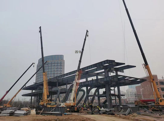 Q355B Q235B বাণিজ্যিক প্রিফেব্রিকেটেড স্টিল বিল্ডিং ইস্পাত কাঠামো