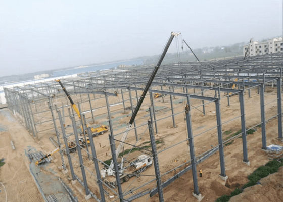 শিল্প কাঠামো ইস্পাত কাঠামো কর্মশালা বিল্ডিং কারখানা হ্যাঙ্গার