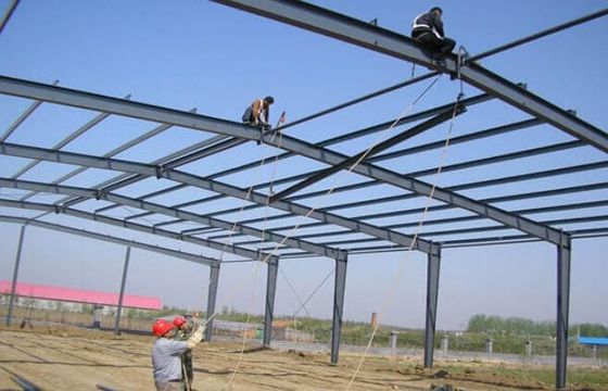 ধাতব ভবন ইস্পাত ফ্রেম গুদাম উচ্চ পারফরম্যান্স ইস্পাত কাঠামো ভবন