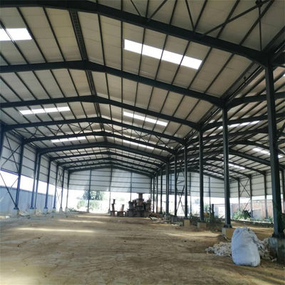 ফ্যাব্রিকেশন ডিজাইন বিল্ডিং প্রিফ্যাব্রিকেটেড কর্মশালা ইস্পাত কাঠামো গুদাম