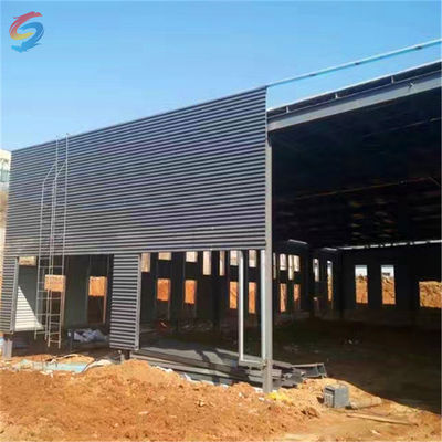 গরম ঘূর্ণিত / ঝালাই H-Section স্টীল বাণিজ্যিক ইস্পাত ফ্রেম ওয়ার্কশপ জন্য বিল্ডিং