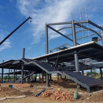 ইস্পাত ফ্রেম নির্মাণ প্রিফ্যাব মেটাল বিল্ডিং ইস্পাত কাঠামো শ্যাড