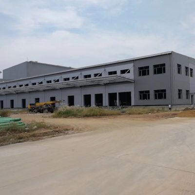 হালকা ইস্পাত কাঠামো গুদাম প্রিফ্যাব্রিকেটেড শিল্প শ্যাড ডিজাইন