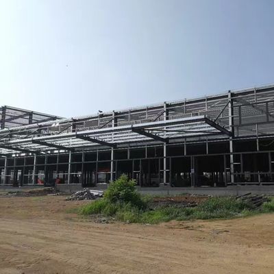 হালকা ইস্পাত কাঠামো গুদাম প্রিফ্যাব্রিকেটেড শিল্প শ্যাড ডিজাইন