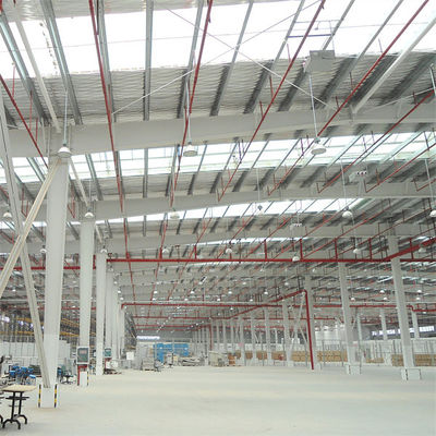 গরম ঘূর্ণিত / ঝালাই H-Section স্টীল কলাম এবং Beams মেটাল বিল্ডিং কর্মশালা