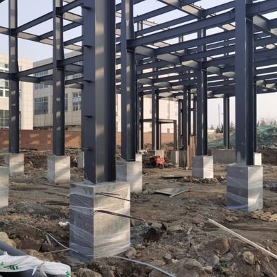 গ্র্যান্ড স্প্যান লাইট স্টিল স্ট্রাকচার বিল্ডিং ওয়ার্কশপ ক্রেন বিম সহ