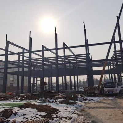 গ্র্যান্ড স্প্যান লাইট স্টিল স্ট্রাকচার বিল্ডিং ওয়ার্কশপ ক্রেন বিম সহ