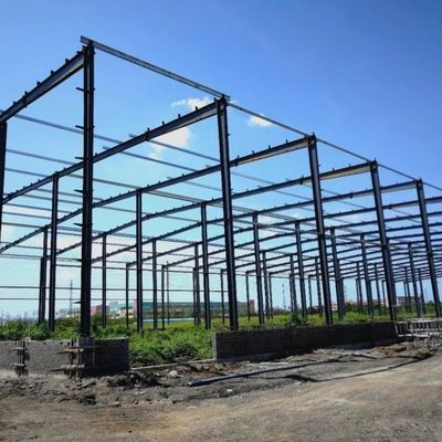 পোর্টাল ফ্রেম ইস্পাত কাঠামো H বিভাগ ইস্পাত সঙ্গে সঞ্চয় জন্য গুদাম