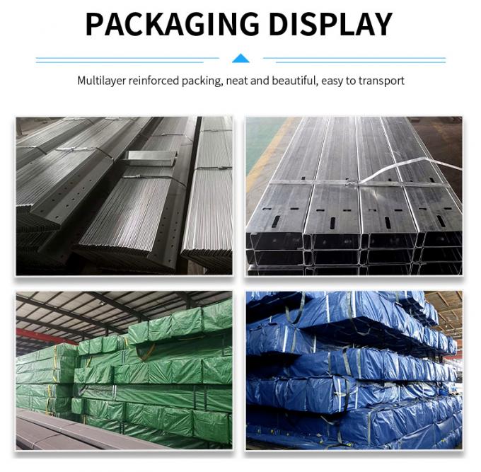 গ্রিড ইস্পাত কাঠামো গুদাম বিল্ডিং ফ্যাব্রিকেশন হট ডিপ গ্যালভানাইজড 4